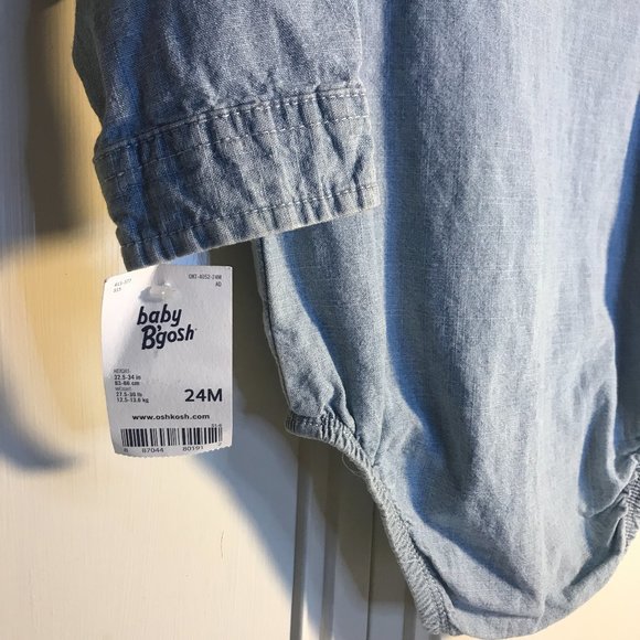 Oshkosh B'gosh button-front bodysuit size 24M - Picture 3 of 12